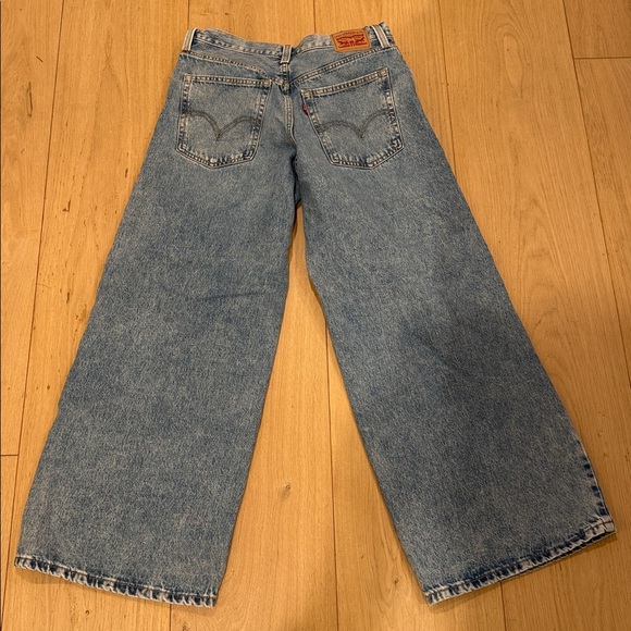 Levi 94 baggy wide leg Distressed Blue Jeans - Picture 3 of 6